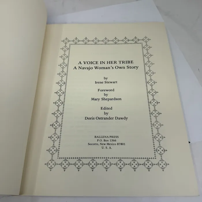 Title page — A Voice in Her Tribe: A Navajo Woman's Own Story
