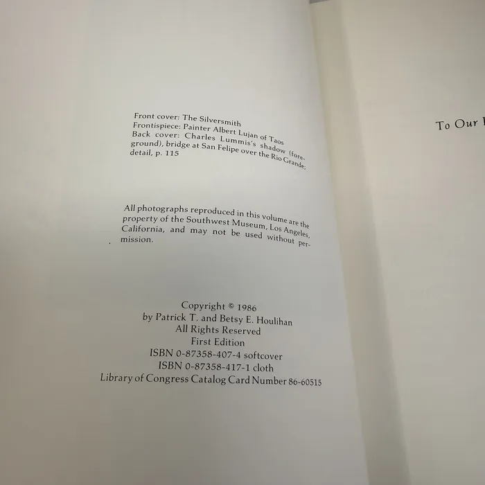 Copyright / ISBN — Lummis in the Pueblos