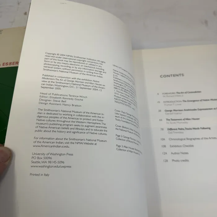 Copyright / ISBN — Native Modernism: The Art of George Morrison and Allan Houser