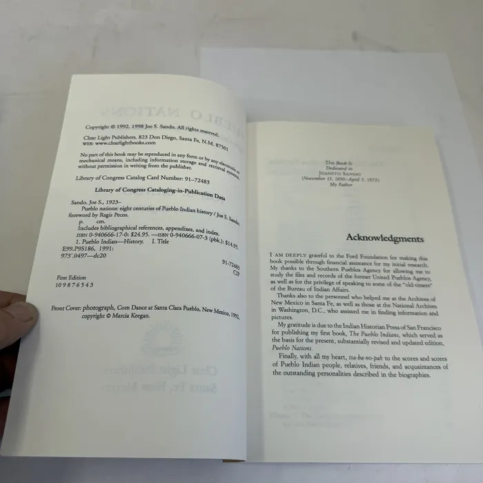 Copyright / ISBN — Pueblo Nations: Eight Centuries of Pueblo Indian History