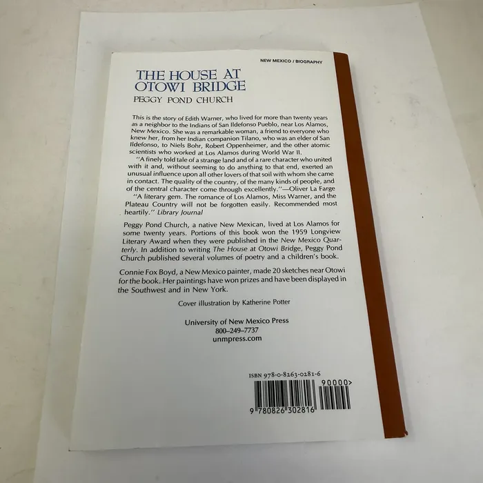 Back — The House at Otowi Bridge: The Story of Edith Warner and Los Alamos