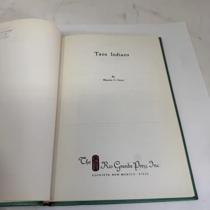 Title page — The Taos Indians